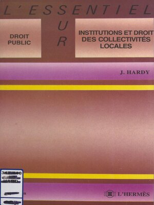 cover image of Institutions et droit des collectivités locales